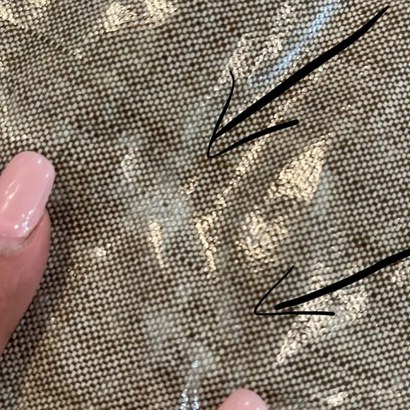 Tory Burch beige rain jacket fitted waterproof trench coat size Small - Picture 13 of 16